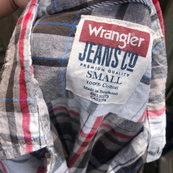 WRANGLER MENS PLAID FLANNEL - Picture 4 of 4